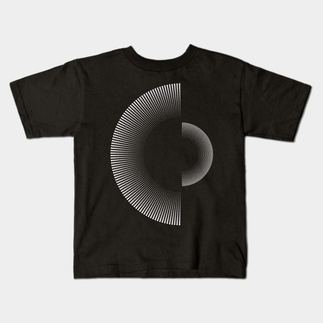 Circled Optical Illusion - #12 Kids T-Shirt by DaveDanchuk